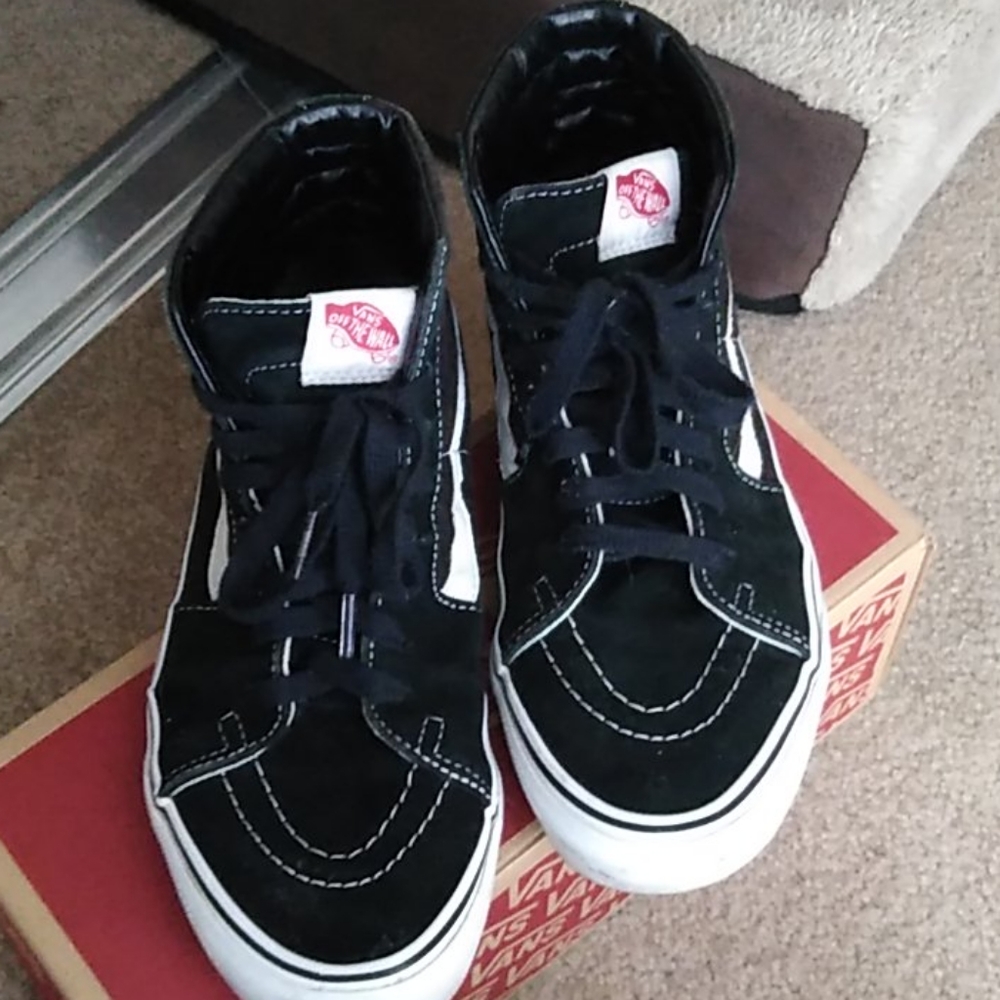 Vans skater hightop leather shoe
